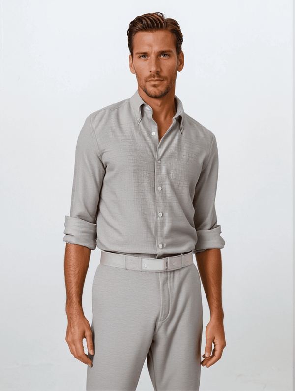 Men’s Selvedge Button-Down Shirt – Vintage Loom Classic with Soft Durable Weave