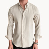 Men’s Selvedge Button-Down Shirt – Vintage Loom Classic with Soft Durable Weave