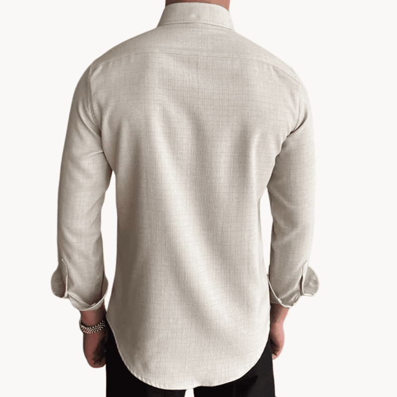 Men’s Selvedge Button-Down Shirt – Vintage Loom Classic with Soft Durable Weave