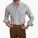 Men’s Selvedge Button-Down Shirt – Vintage Loom Classic with Soft Durable Weave